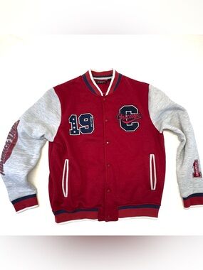 Brave Soul London Red Chicago Champions Varsity Jacket Size L